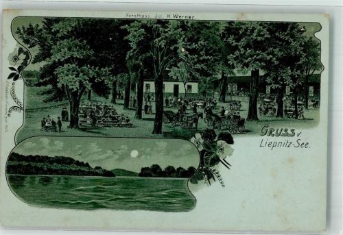 Wandlitz 1903 Liepnitz-See Gasthaus Forsthaus Mondschein