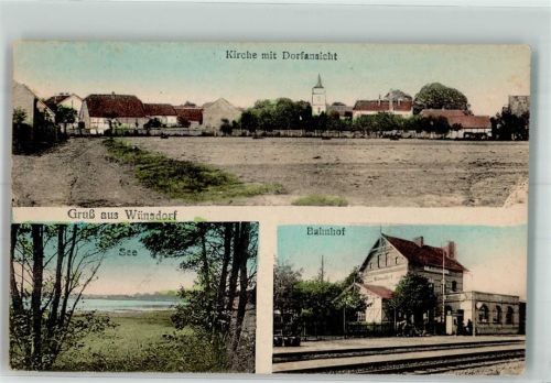 Wünsdorf 1918 Bahnhof Großer Wünsdorfer See