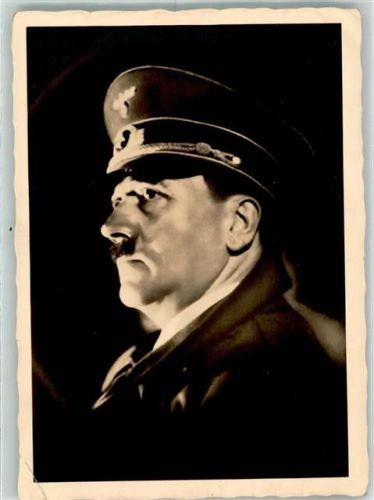 München 1941 Der Führer im Profil mit Schirmmütze Photo Hoffmann 22 Sonderstempel