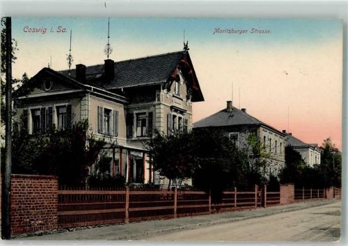 Coswig 1918 Moritzburger Straße Villen