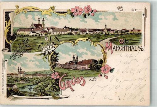 Obermarchtal Lithographie Marchtal Kloster Marchtal Stauchungen