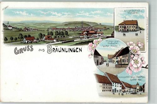Bräunlingen Stadtspital Kriegerdenkmal Gasthaus Rössle Am Stadttor Gasthaus Adler