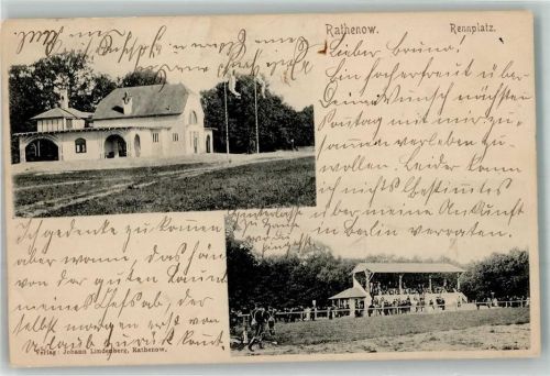 Rathenow 1904 Rennplatz Tribüne