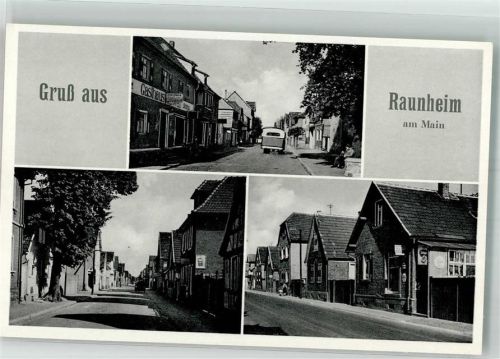 Raunheim Dorfstraße Gasthaus Omnibus Geschäft Emailleschilder