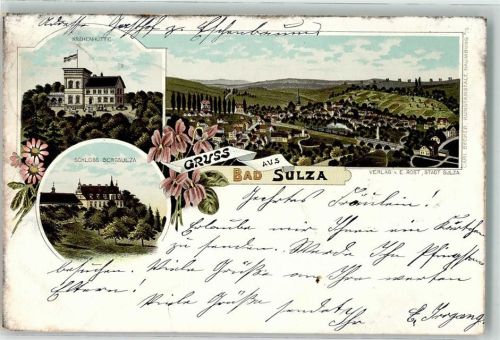Bad Sulza 1902 Krähenhütte Schloß Bergsulza