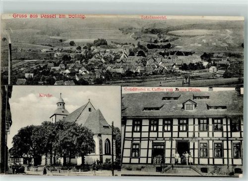 Dassel Konditorei-Kaffee Pleis Fachwerkhaus Kirche