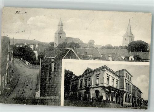 Melle 1910 St. Matthäus-Kirche St. Petri-Kirche