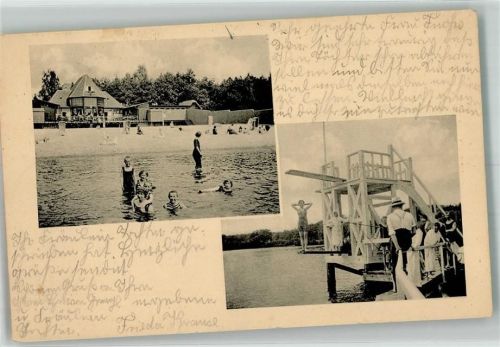 Bad Saarow 1916 Familienbad Pieskoe am Scharmützelsee