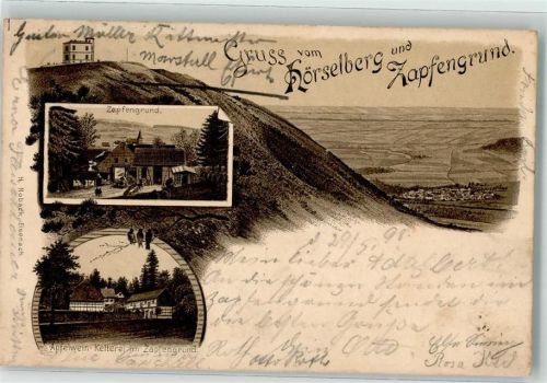 Hörselgau 1898 Hörselberg Zapfengrund Apfelwein-Kelterei