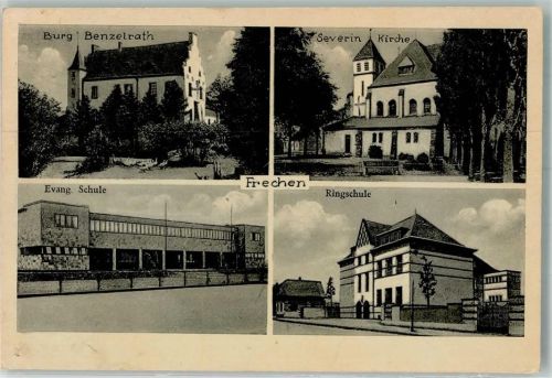 Frechen Burg Benzelrath Severin-Kirche Ev. Schule Ringschule