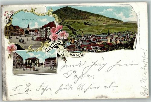 Vacha 1904 Marktplatz Marktbrunnen