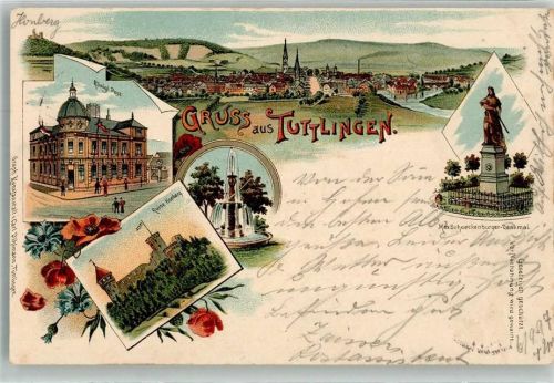 Tuttlingen 1997 Königl.Post Ruine Honberg Max Schneckenburger Denkmal