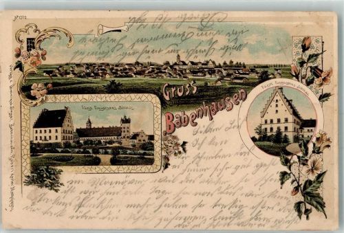 Babenhausen 1908 Fürstl. Fuggersches Schloss