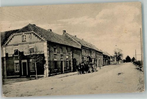 Büderich 1922 Weselerstraße Pferdefuhrwerk