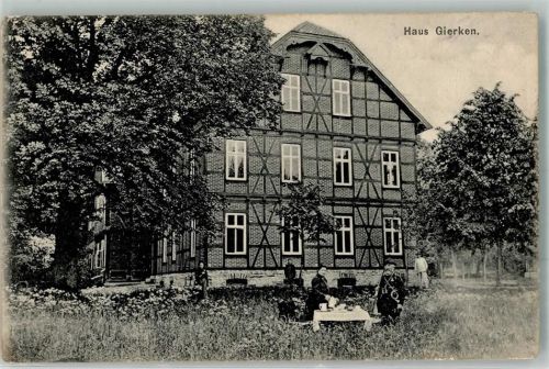 Schlangen 1914 Haus Gierken Ort lt. Stempel