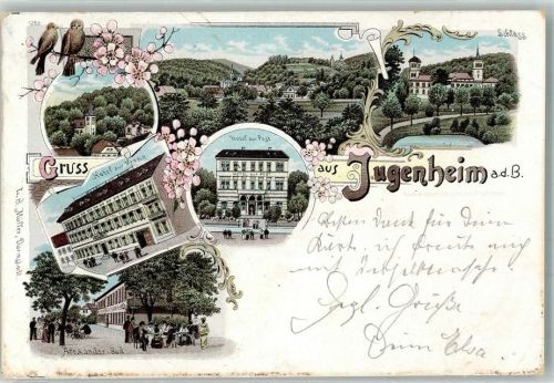 Seeheim-Jugenheim 1897 Hotel zur Krone Hotel zur Post Alexander Bad