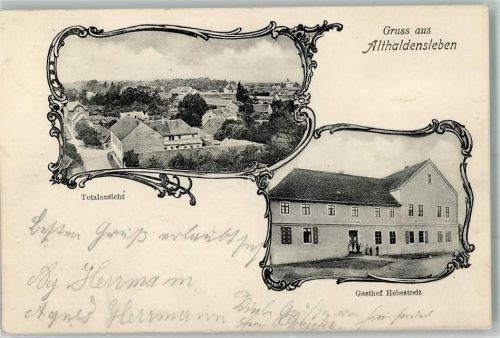 Haldensleben 1907 Althaldensleben Gasthaus Hebestreit