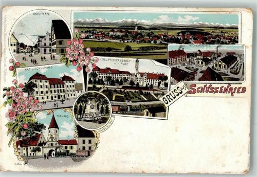 Bad Schussenried Heil- und Pflegeanstalt Torhaus Rat- u. Schulhaus Wilhelmshütte Kaiserstein