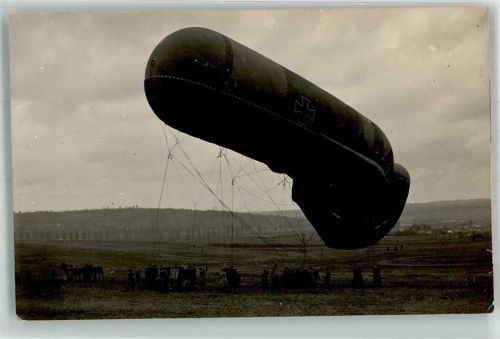 Verdun 1916 Deutscher Fesselballon Kronprinzenhöhe Militär WK I
