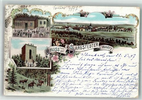 Sargstedt 1897 Sargstedter Warte Aussichtsturm Wildwiese