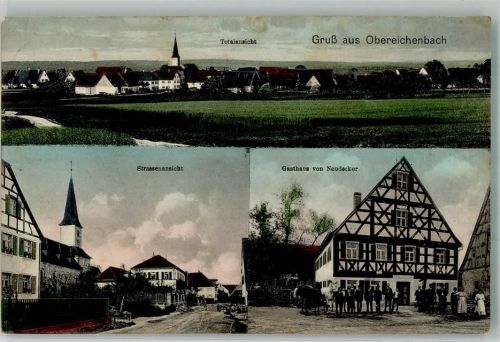 Oberreichenbach 1914 Gasthaus Neudecker