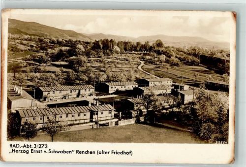 W7592 Renchen Reichsarbeitsdienstlager Abteilung 3/273 Herzog Ernst von Schwaben Verlag Pache RAD Foto AK