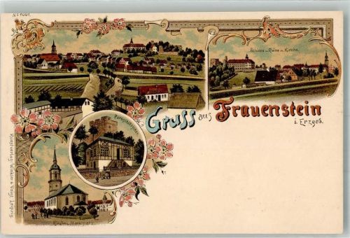 Frauenstein Parkschlößchen Marktplatz Schloß Schloßruine