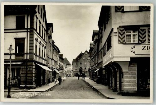 Saulgau Hauptstraße Bahnpost Herbertingen-Memmingen Zug 1144