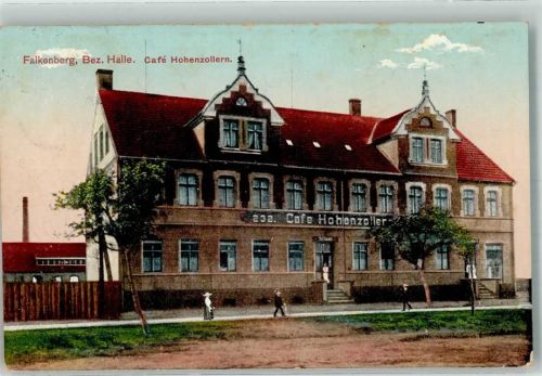 04895 O7900 Falkenberg , Elster 1915 - Cafe Hohenzollern