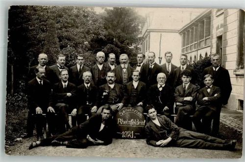 Rheinfelden 1921 Gruppenaufnahme Sanatorium Rheinfelden 1921