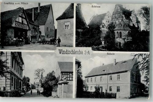Windischleuba Gasthaus zum Mönch Dorfstraße Schule Schloss