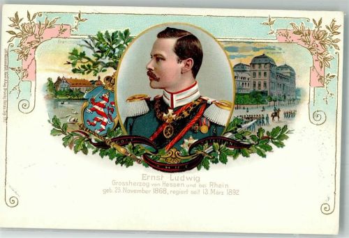1898 Wappen Ernst Ludwig Großherzog