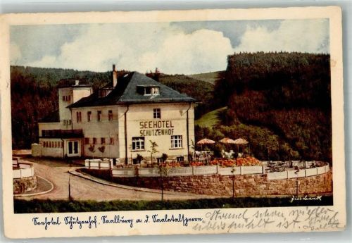 Saalburg Seehotel Schützenhof Hotelstempel