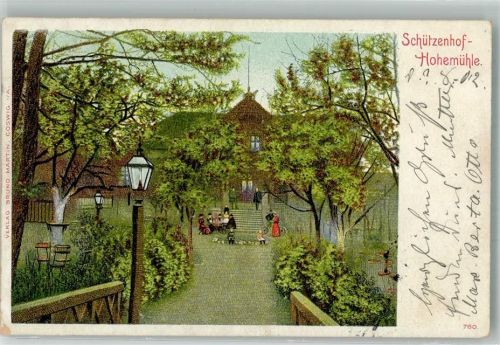 Coswig 1902 Gasthaus Schützenhof Hohe Mühle