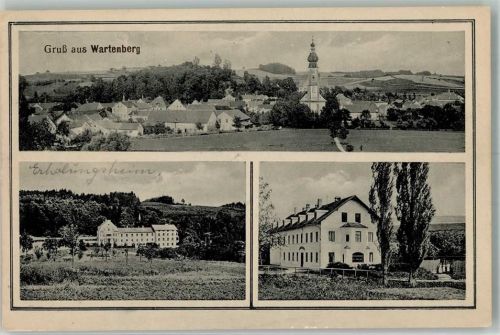 Wartenberg 1916 Erholungsheim Pfarrkirche Maria Geburt