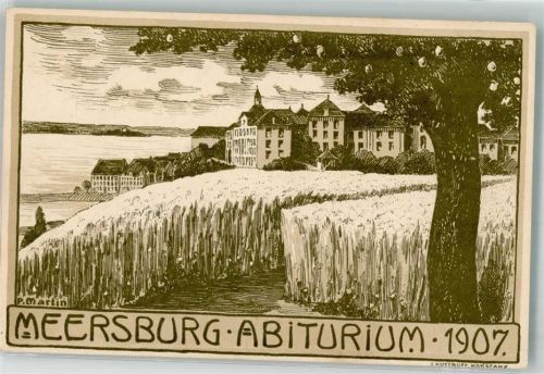 Meersburg 1907 Abiturium sign. P. Martin