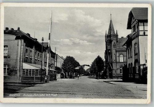 Güsten Bahnhofstraße Beschrankter Bahnübergang Post