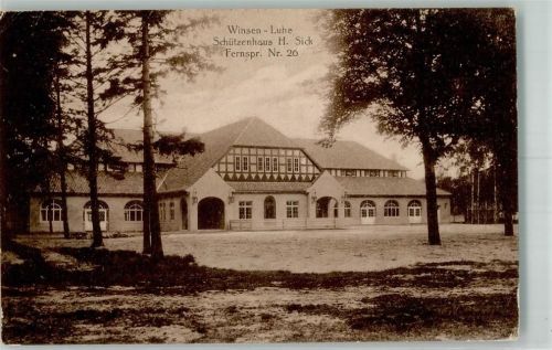 Winsen Gasthaus Schützenhaus Bahnpoststempel Zug 781