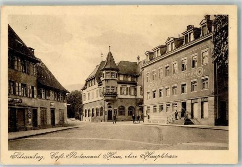 Schramberg 1927 Cafe-Gasthaus Haas Gasthaus Schützen Obere Hauptstraße