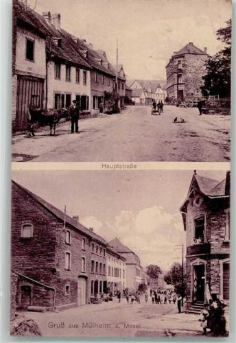 Mülheim 1912 Hauptstraße Kuh