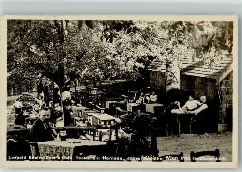 Wien 1930 Cafe Gasthaus Edelmüller Hameau Holländerdörfl