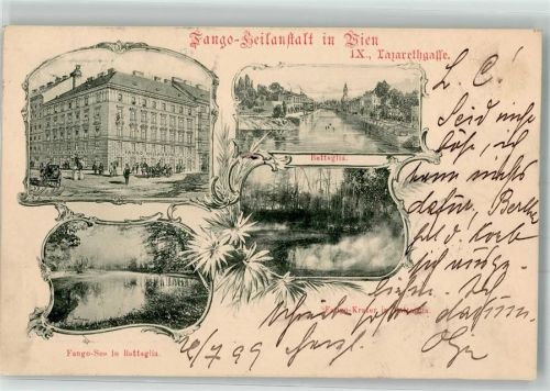 Wien 1899 Krankenhaus Fango-Heilanstalt Lazarettgasse