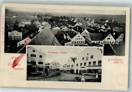 Frontenhausen 1915 Vilsbiburger Straße Gasthaus Kinderwagen