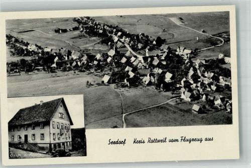 Seedorf Fliegeraufnahme Gasthaus zum Rössle