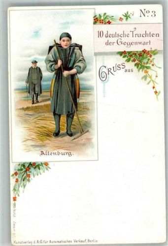 1900 10 Deutsche Trachten der Gegenwart - Nr. 3 Altenburg