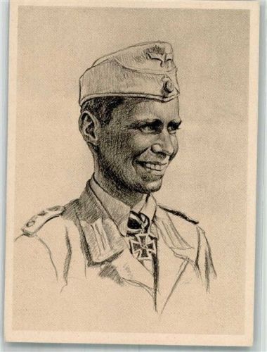 Winrich Behr Schwadronchef in Nordafrika , sign O. Graf