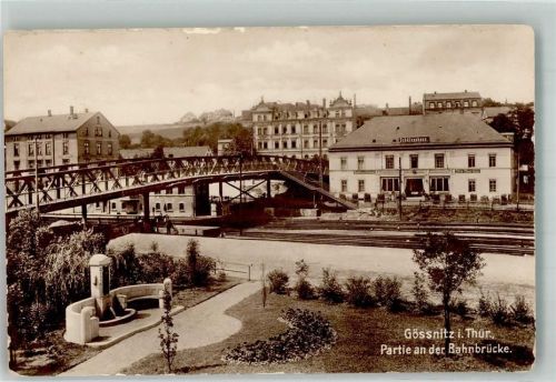 Gößnitz An der Bahnbrücke Gasthaus Schützenhaus