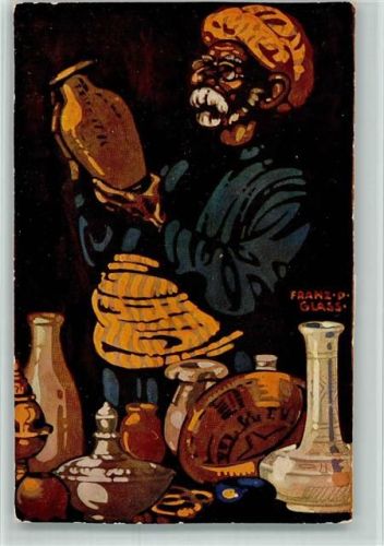 München 1910 Postkartenkonkurrenz sign. Glass Araber Künstlerkarte