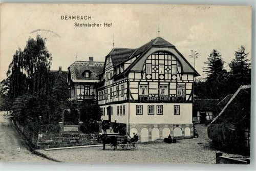 36466 O6205 Dermbach , Thür 1911 - Gasthaus Sächsischer Hof