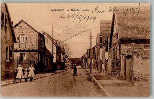 Nauheim 1919 Bahnhofstrasse